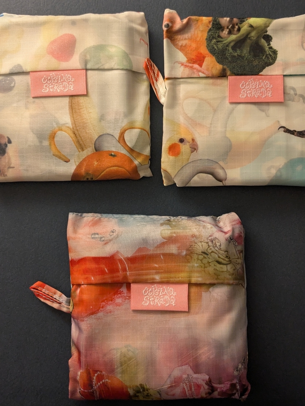 BAGGU Collina Strada Reusable Foldable Bags Pouch Set LIMITED EDITION